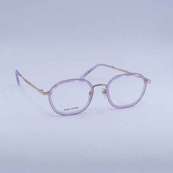 🕶️ New Marc Jacobs MARC 702/G 0789 00 Eyeglasses - Lilac/Gold Frame 49mm - Picture 1 of 10